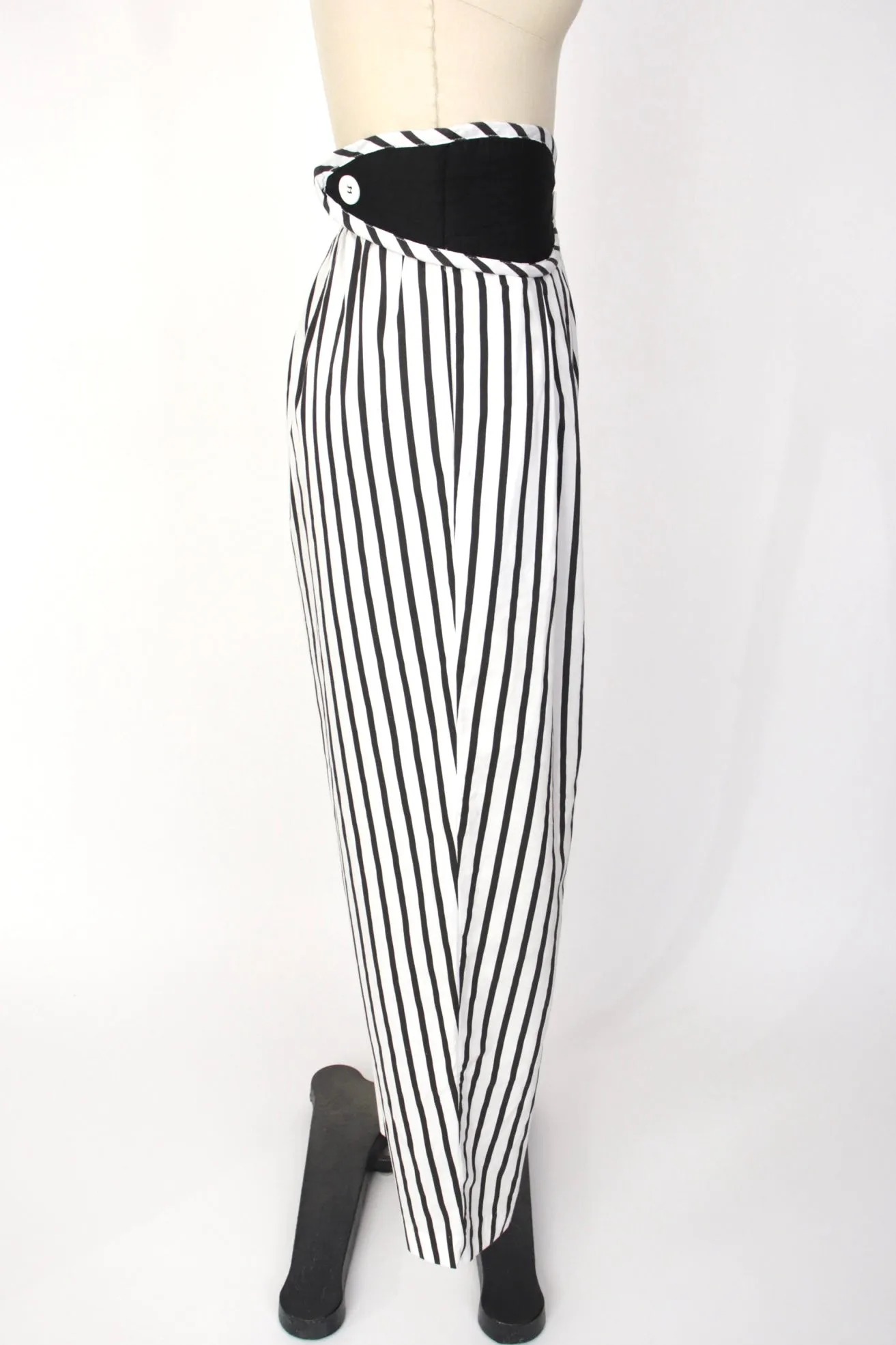 1980s Jeanne Marc Striped Pant Set