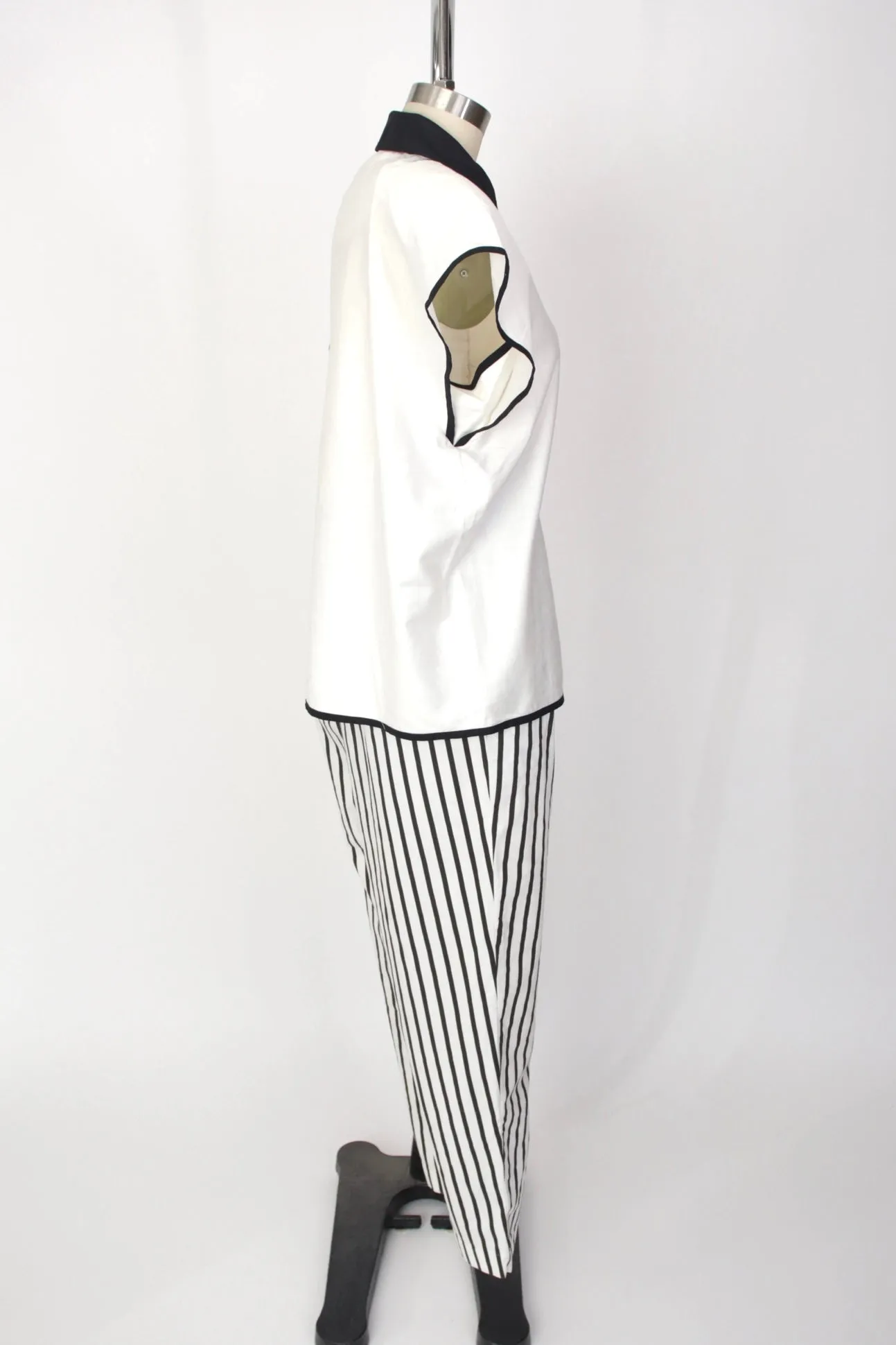 1980s Jeanne Marc Striped Pant Set