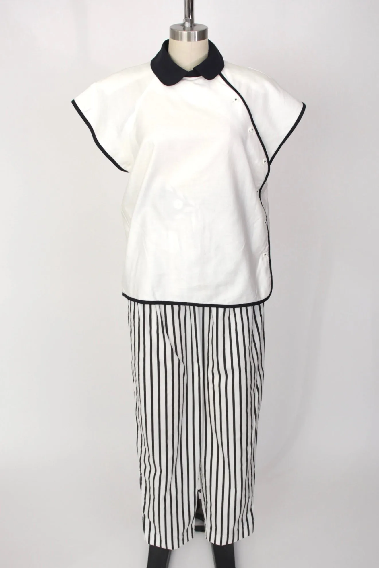 1980s Jeanne Marc Striped Pant Set