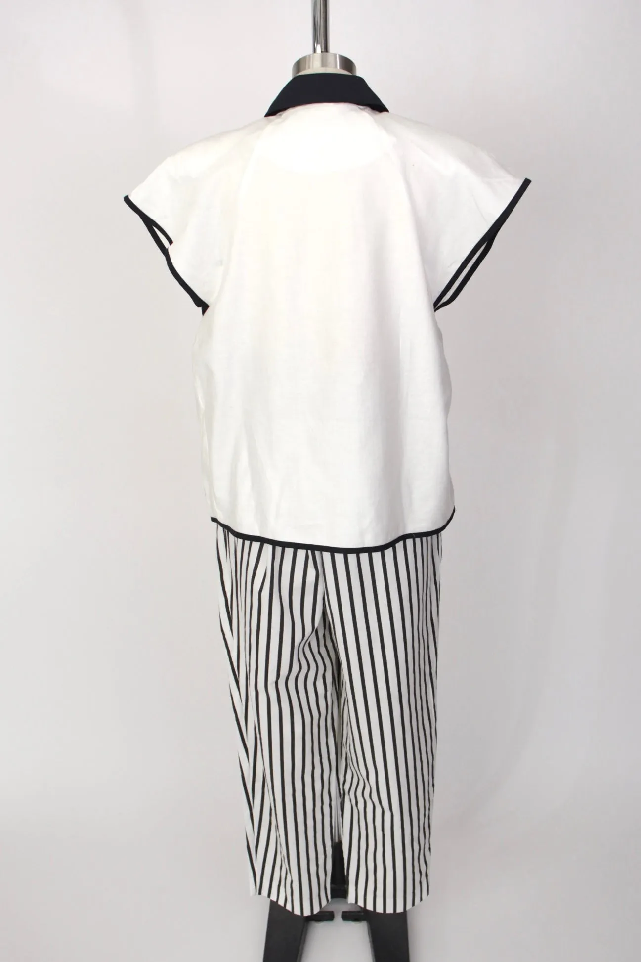 1980s Jeanne Marc Striped Pant Set