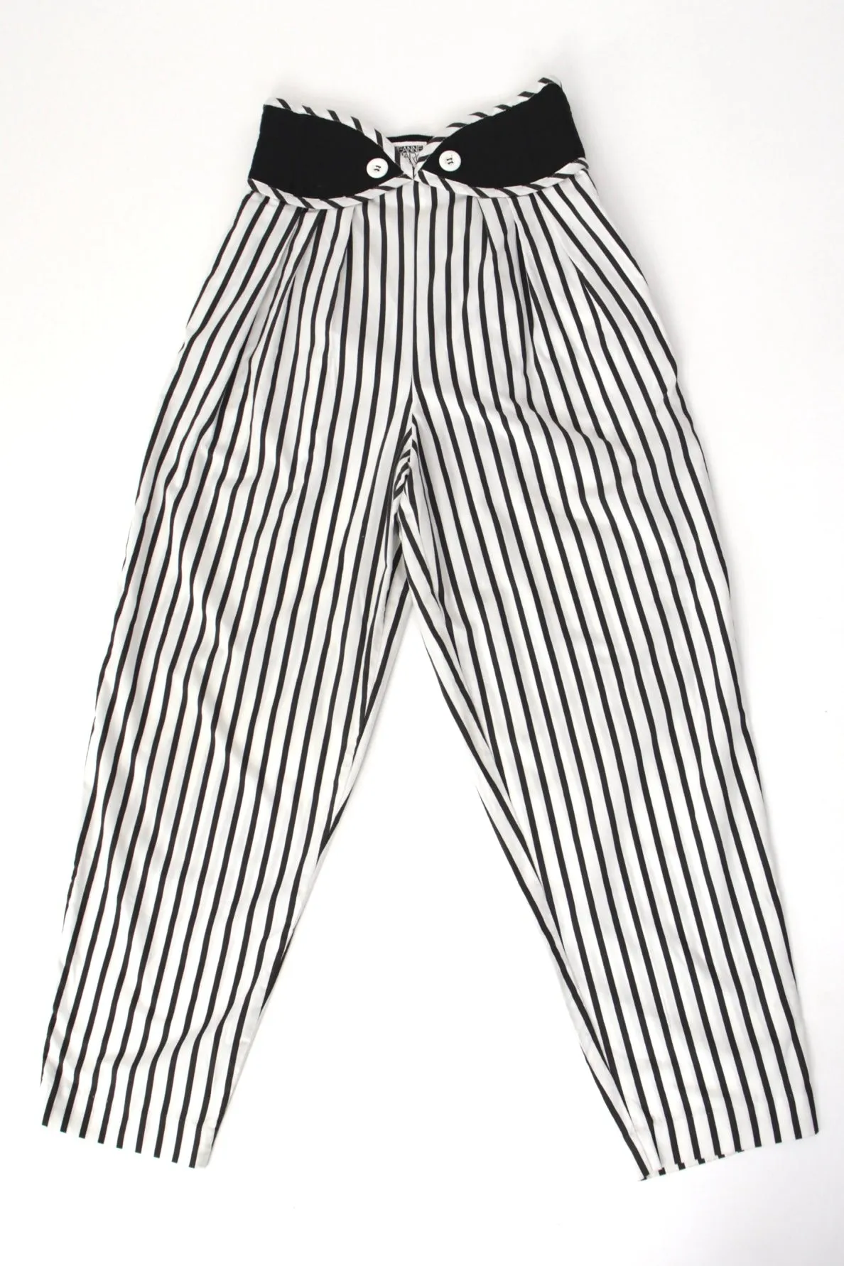 1980s Jeanne Marc Striped Pant Set