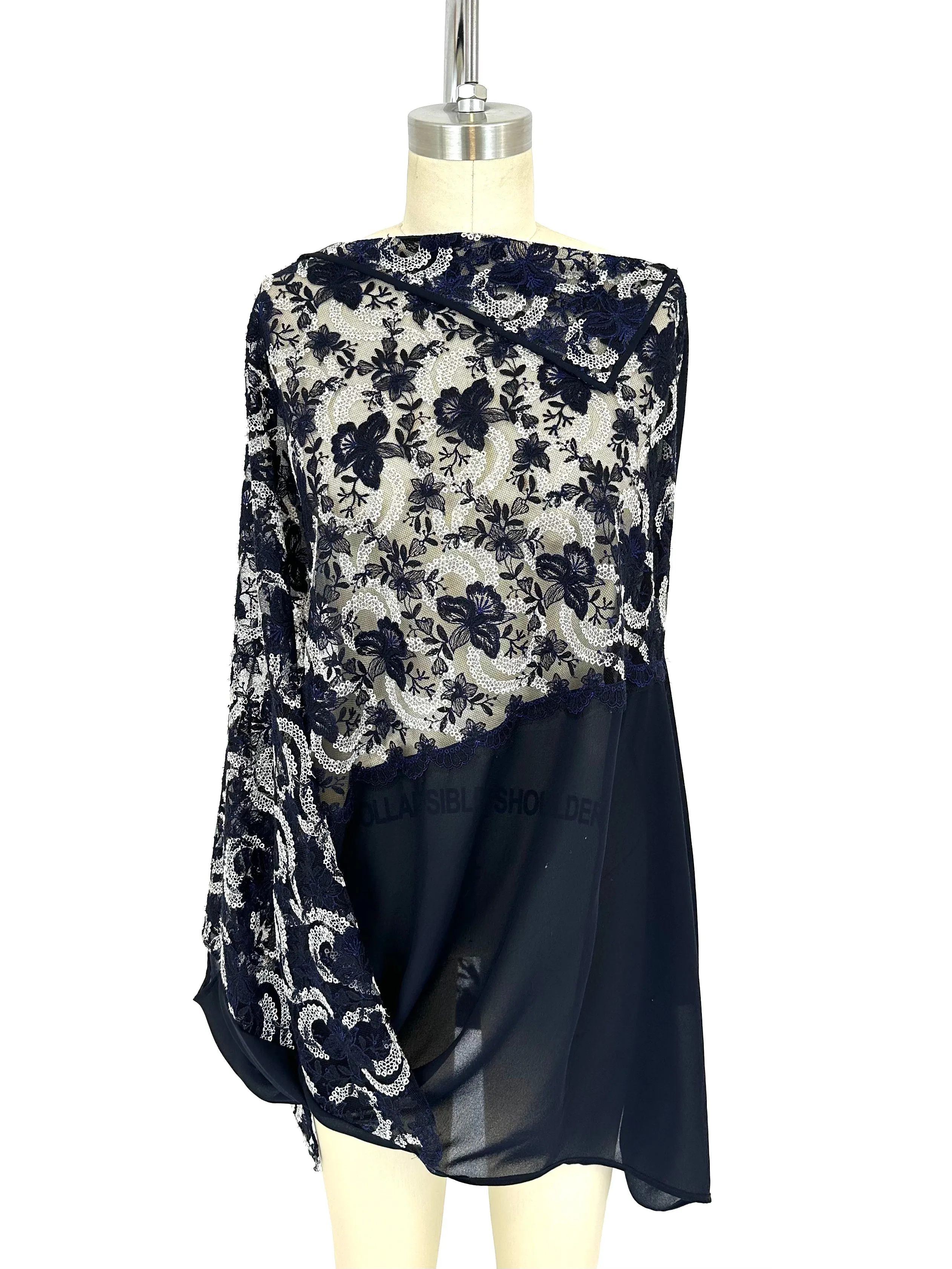 2011 Junya Watanabe Lace Asymmetrical Blouse