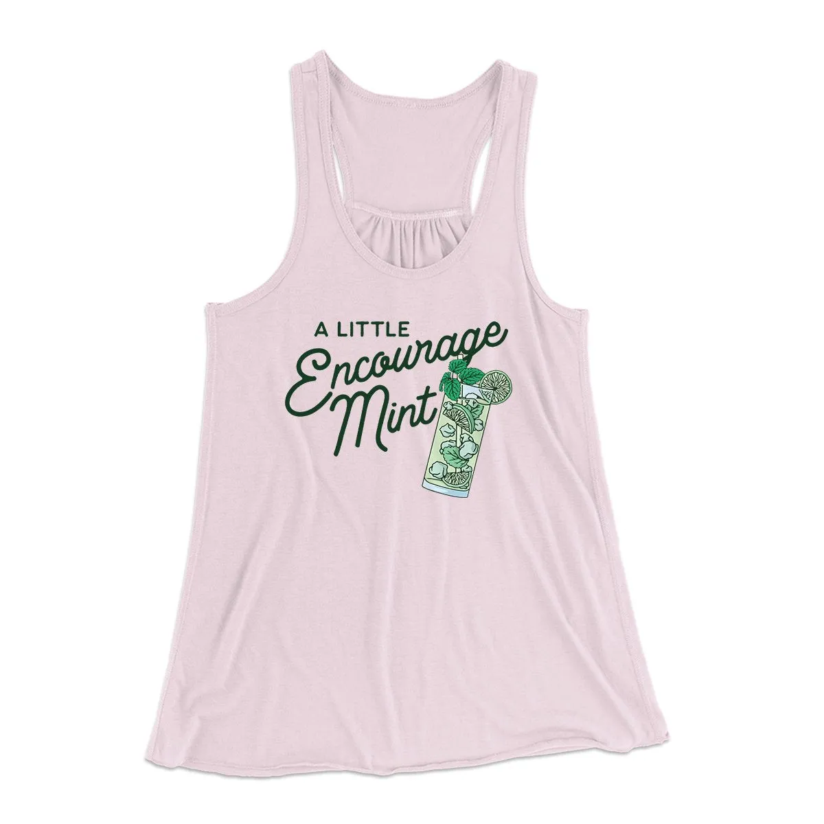 A Little Encourage-Mint Women's Flowey Tank Top