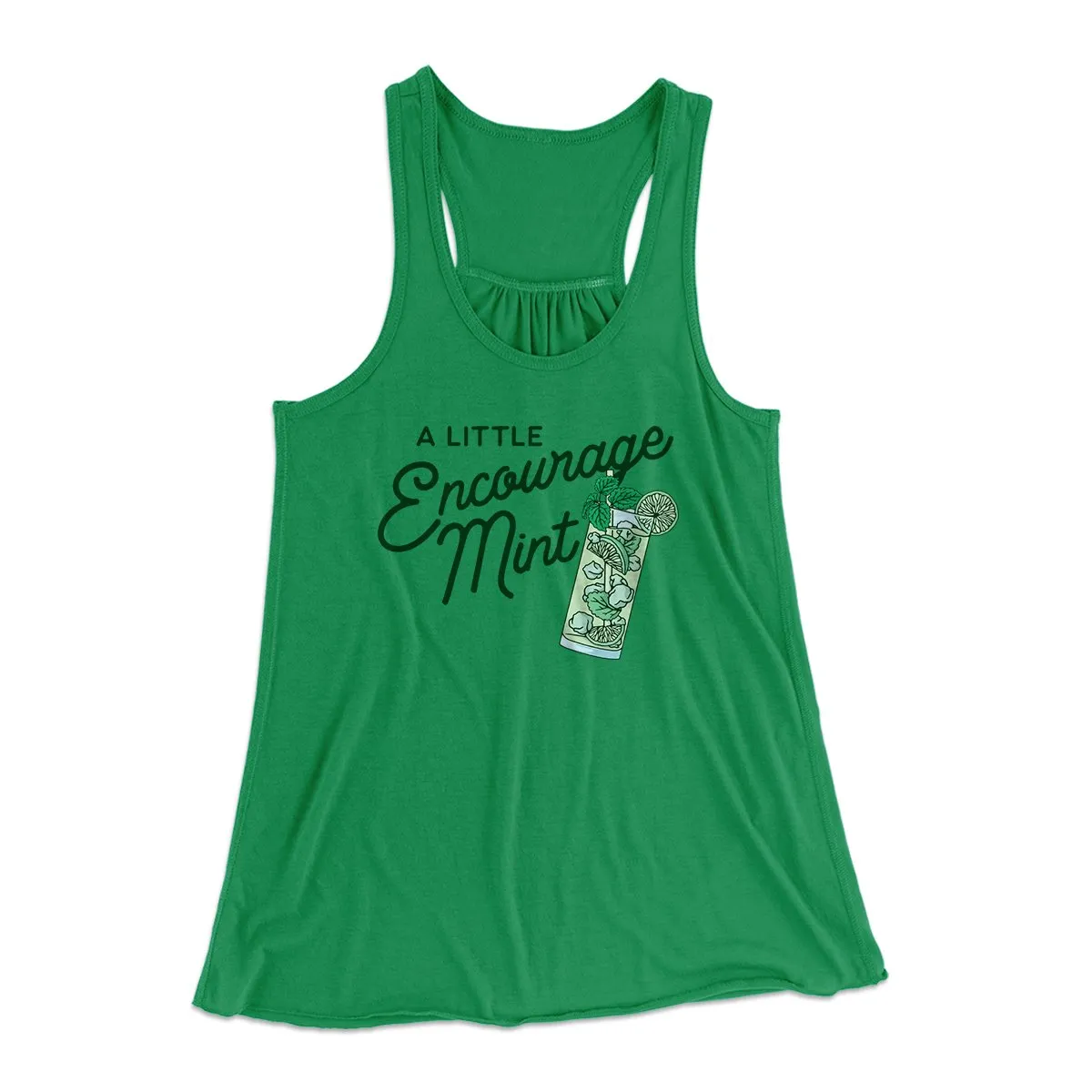 A Little Encourage-Mint Women's Flowey Tank Top