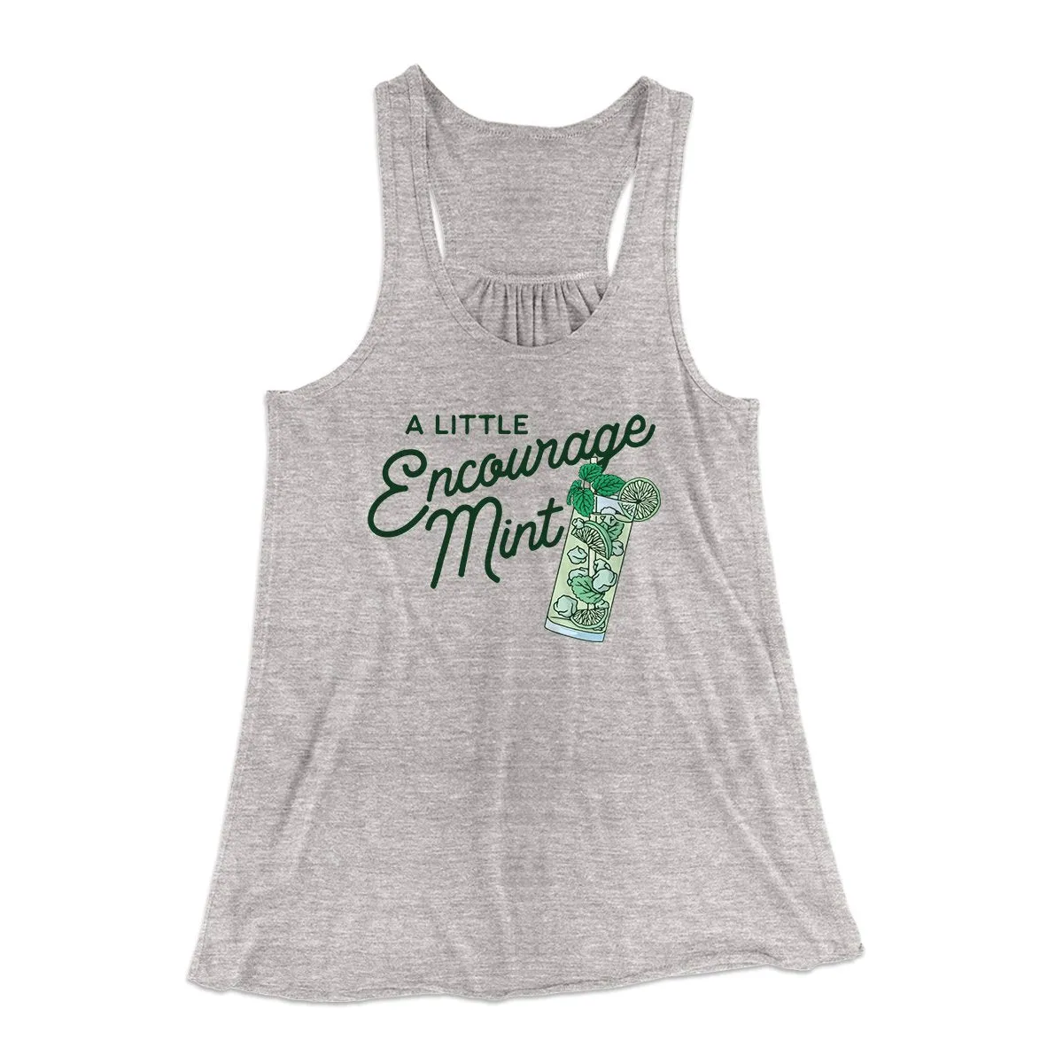 A Little Encourage-Mint Women's Flowey Tank Top