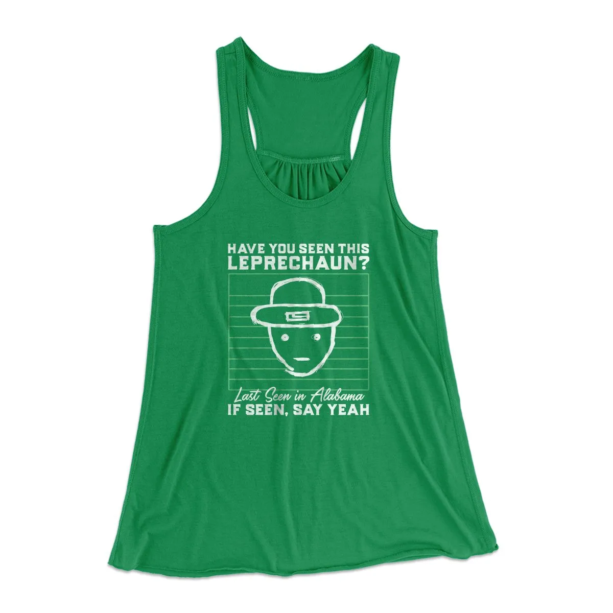 Alabama Leprechaun Amateur Sketch Women's Flowey Tank Top