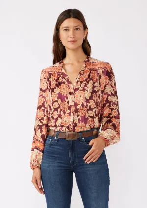 Amber Fields Button Front Blouse