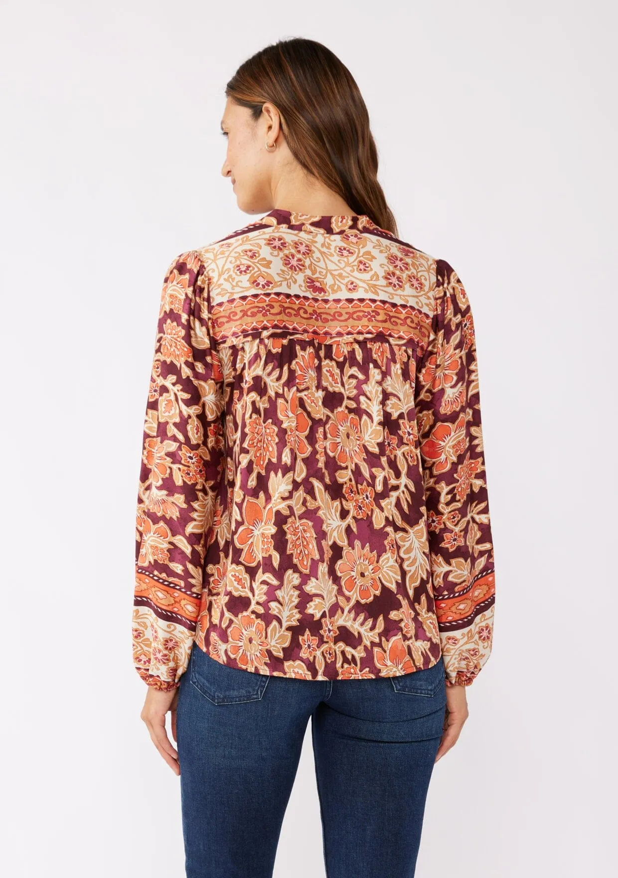 Amber Fields Button Front Blouse