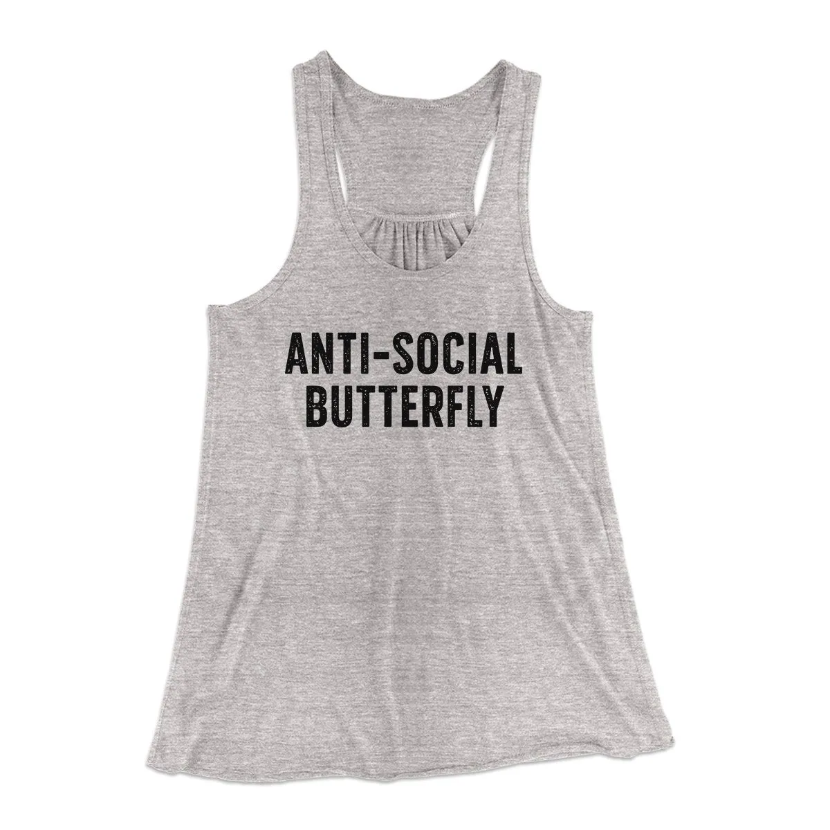 Anti-Social Butterfly Funny Women's Flowey Tank Top