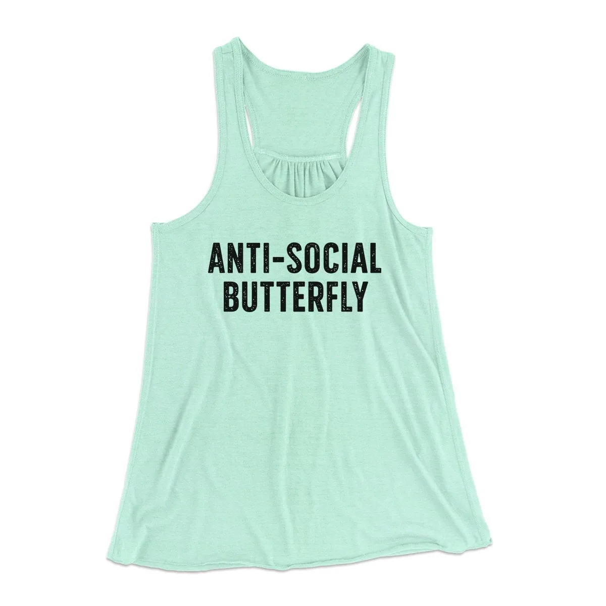 Anti-Social Butterfly Funny Women's Flowey Tank Top