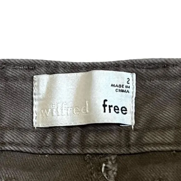 Aritzia Wilfred Free Belen High Waist Button Fly Straight Leg Jeans Sz 2