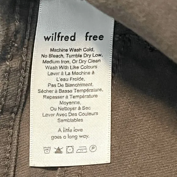 Aritzia Wilfred Free Belen High Waist Button Fly Straight Leg Jeans Sz 2