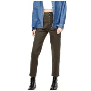 Aritzia Wilfred Free Belen High Waist Button Fly Straight Leg Jeans Sz 2