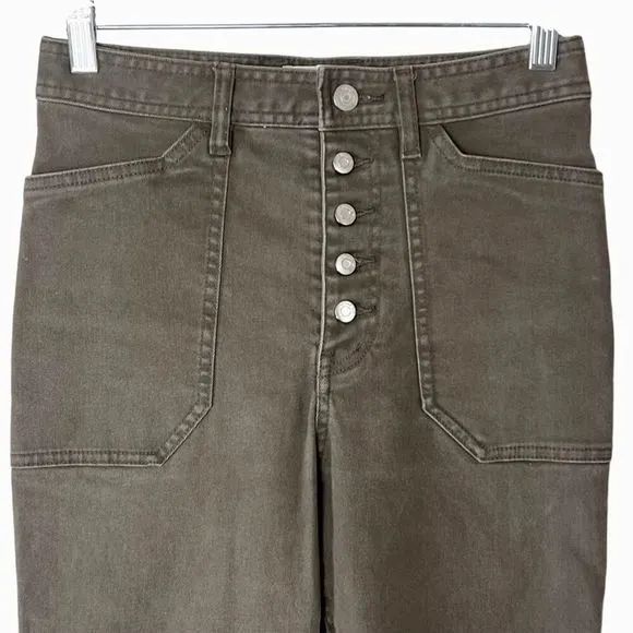 Aritzia Wilfred Free Belen High Waist Button Fly Straight Leg Jeans Sz 2