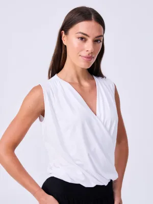 Athena Drape Top - White