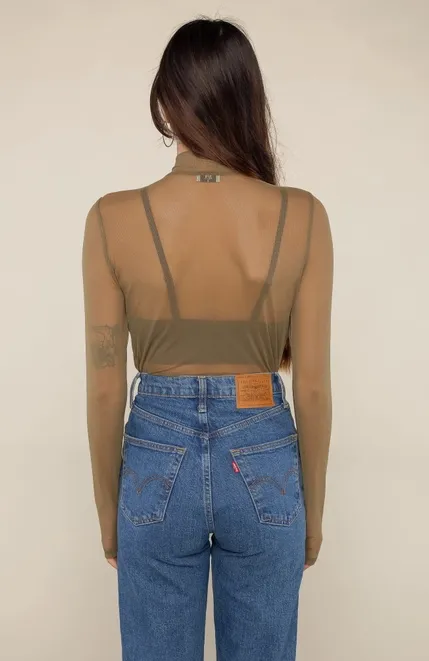 Atomic Mesh Mockneck Top