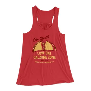Ben Wyatt's Low Cal Calzone Zone Women's Flowey Tank Top