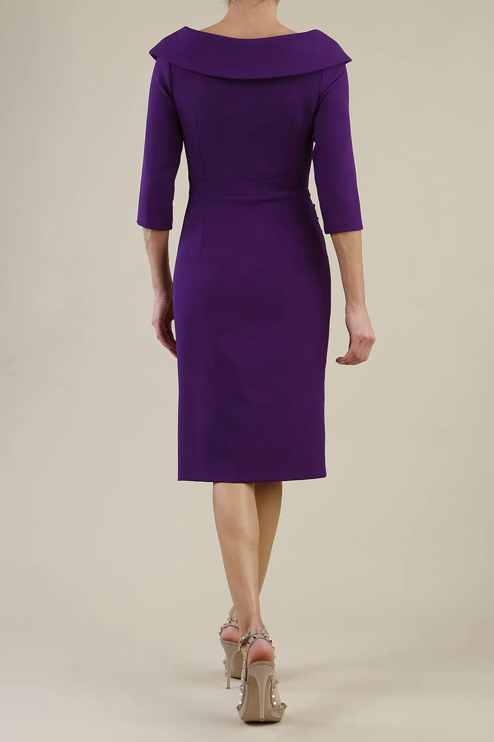 Bentley 3/4 Sleeve Knee Length Pencil Dress