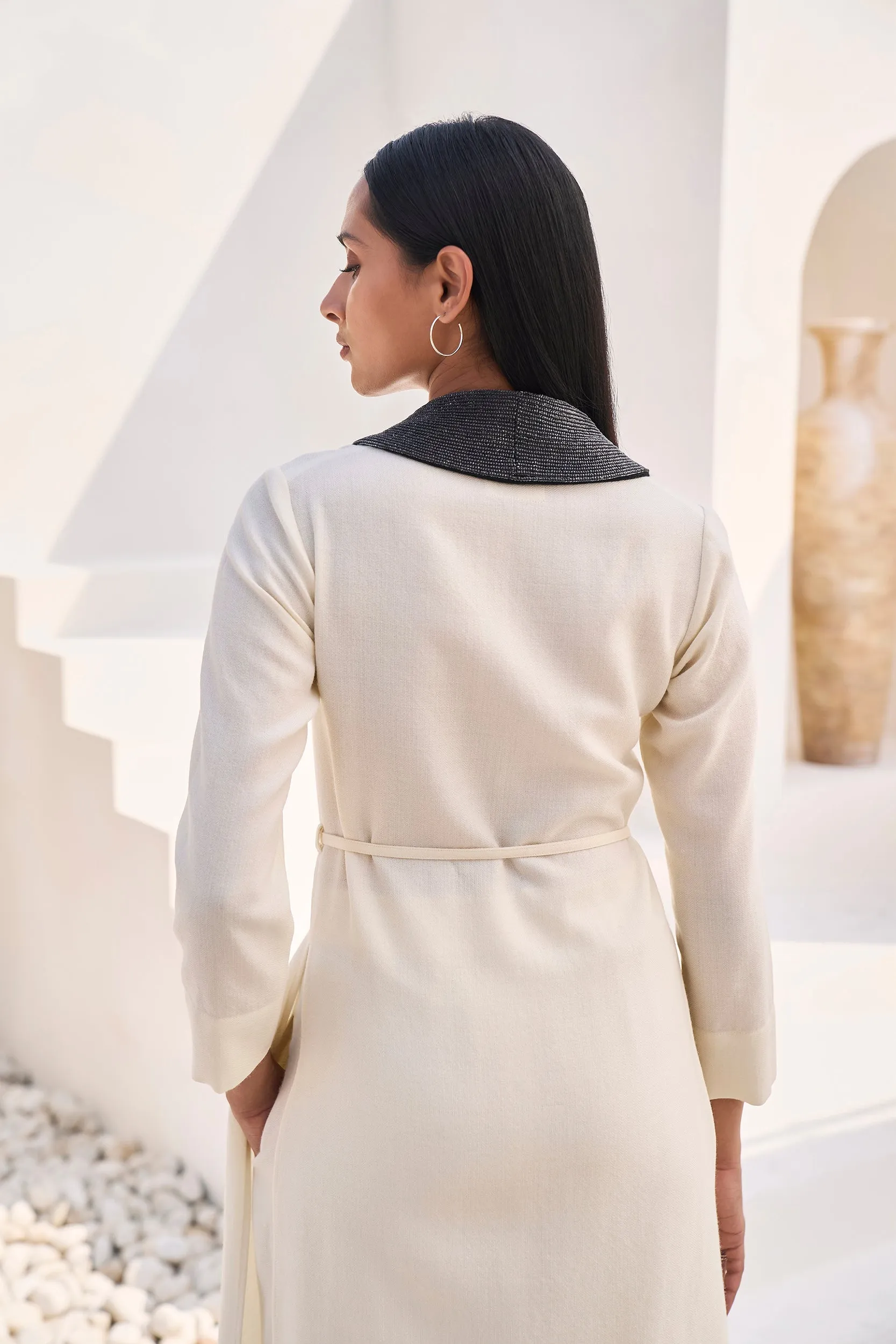 Berlin Woollen Top (Black & Ivory)