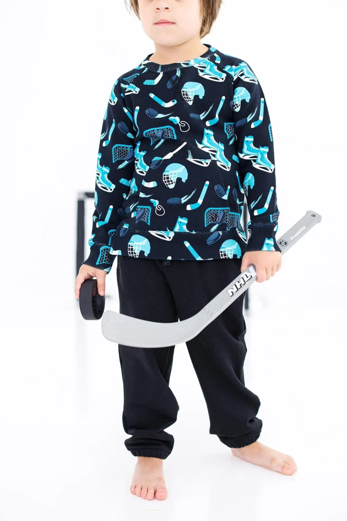 Birdie Bean Wayne HockeyKids Crewneck Sweatshirt