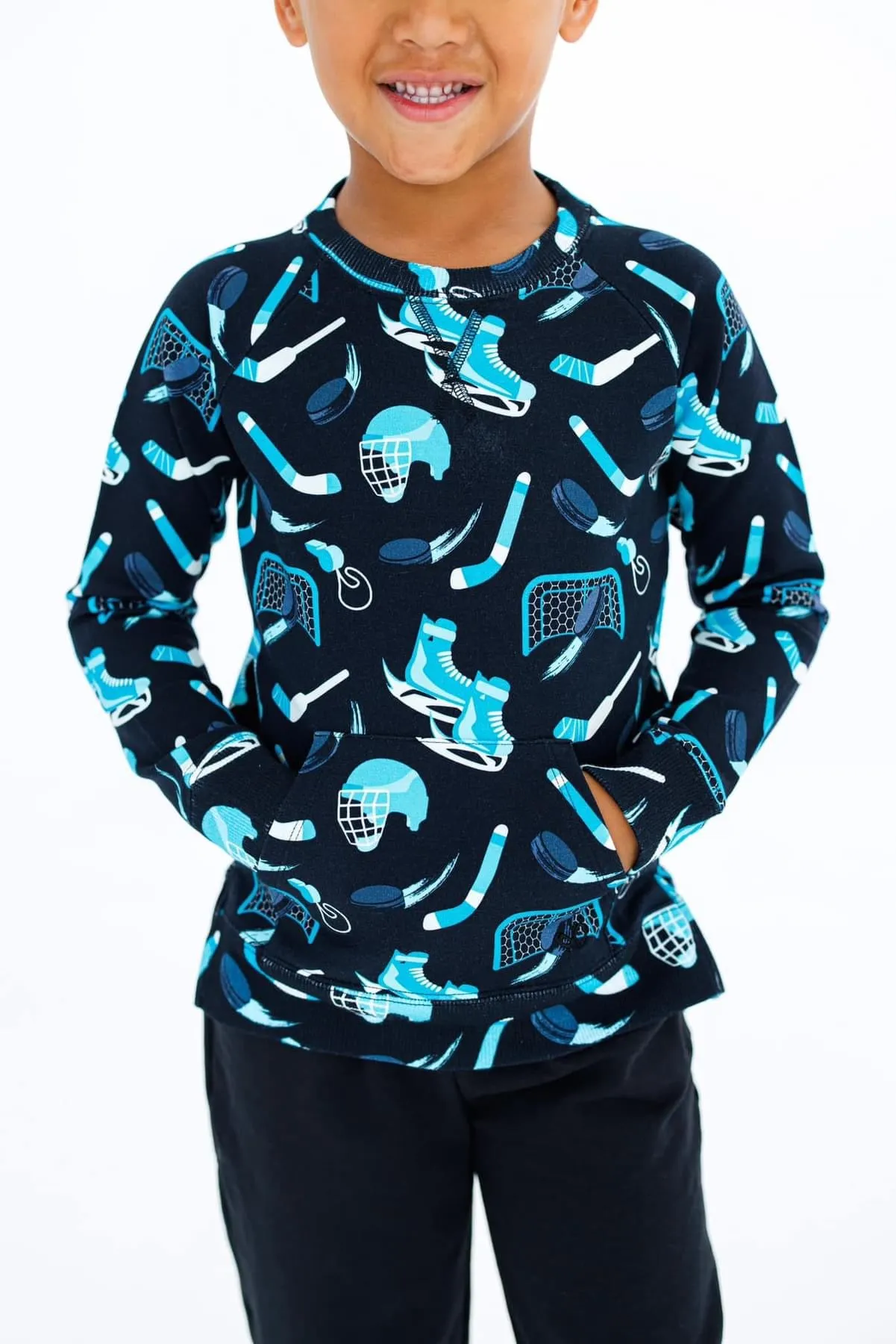 Birdie Bean Wayne HockeyKids Crewneck Sweatshirt