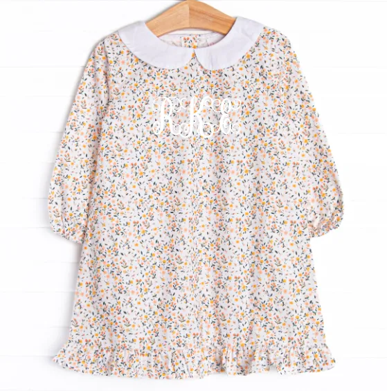 Bitsy Blooms Dress, Yellow