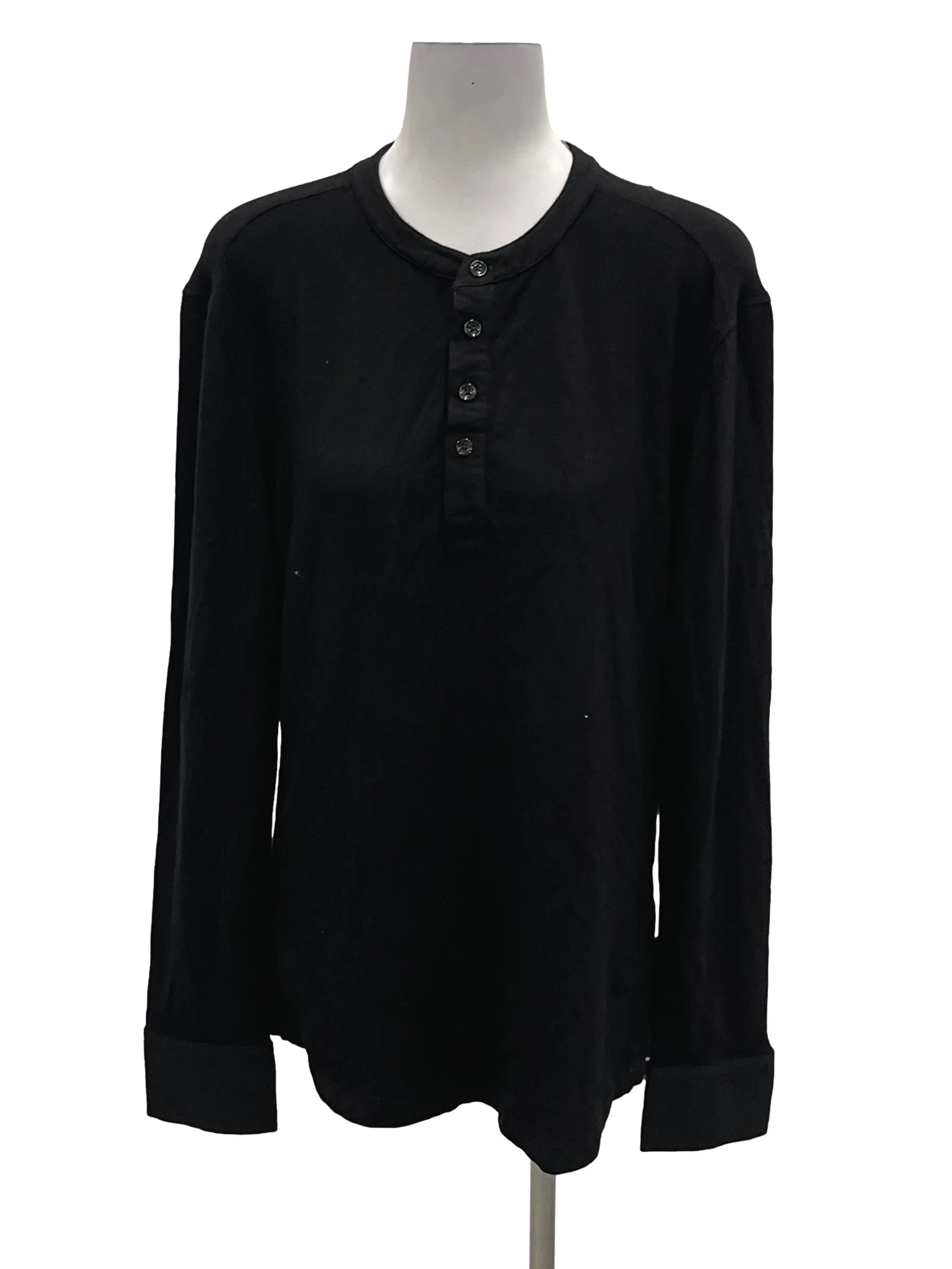 Black Henley Top