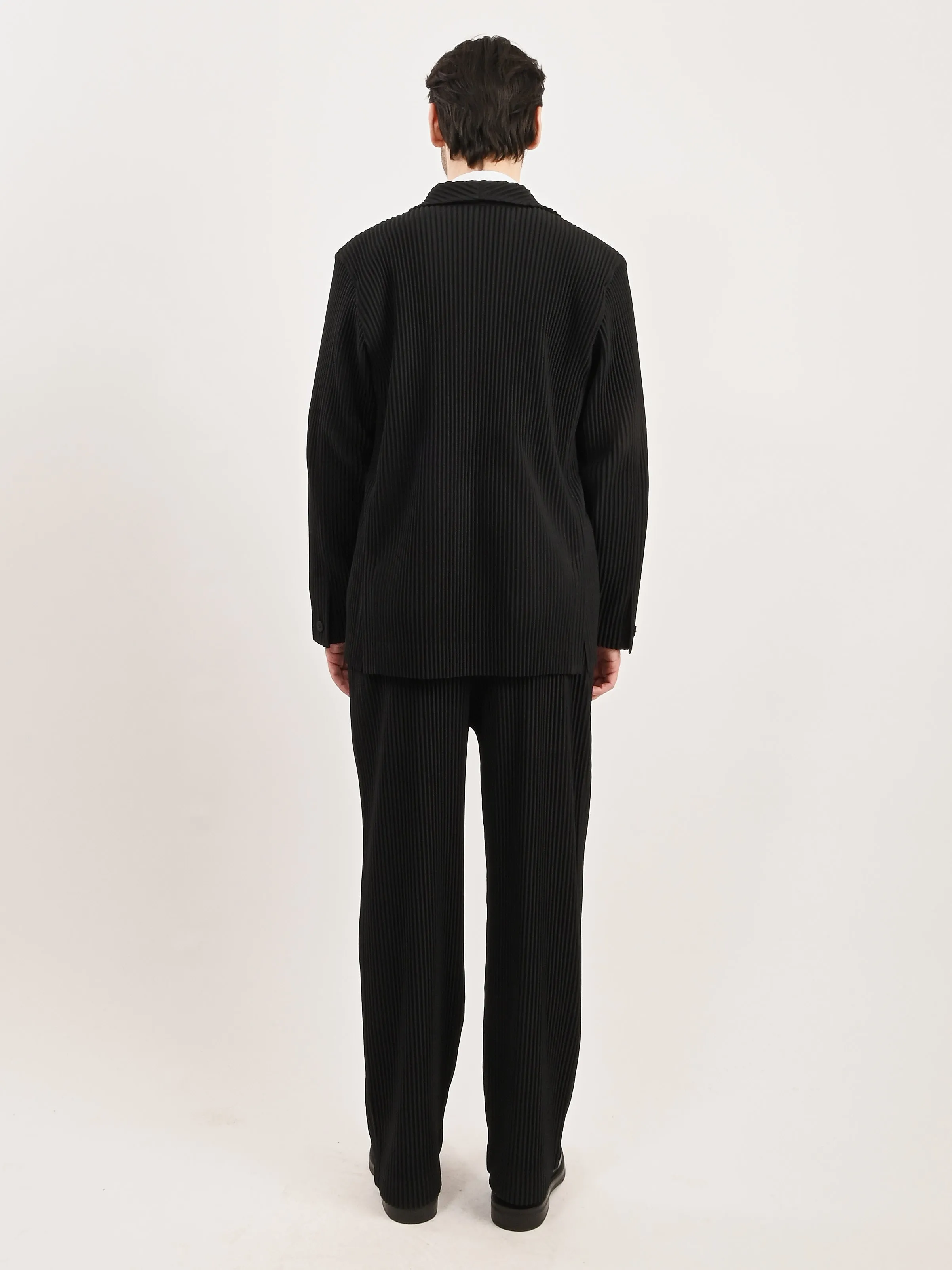 Black Tailored Pleats 1 Jacket