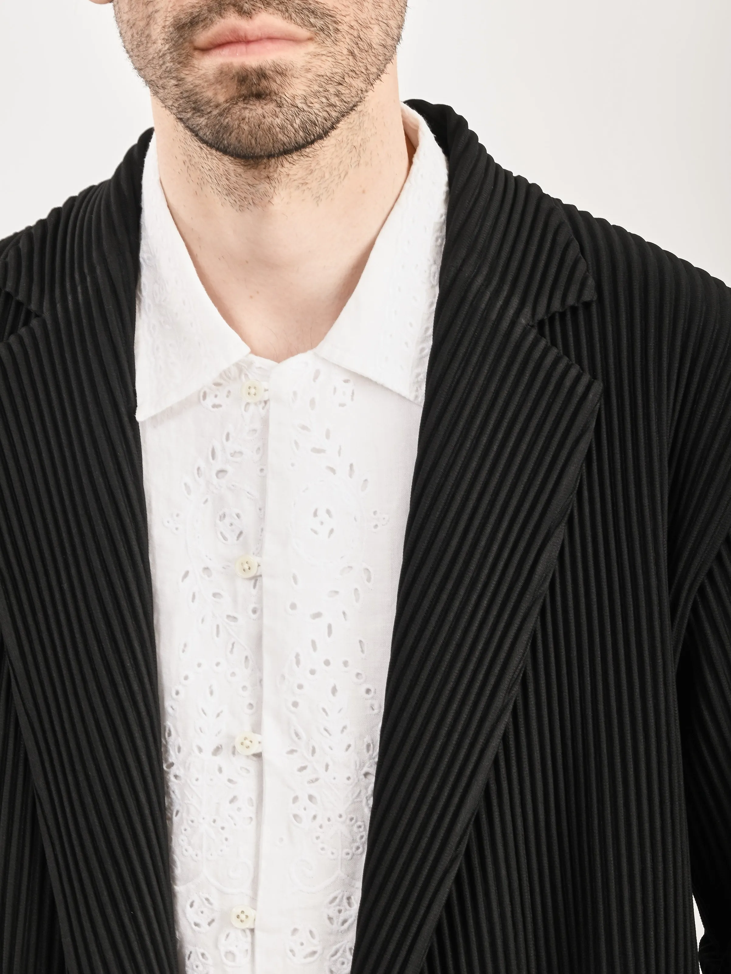 Black Tailored Pleats 1 Jacket
