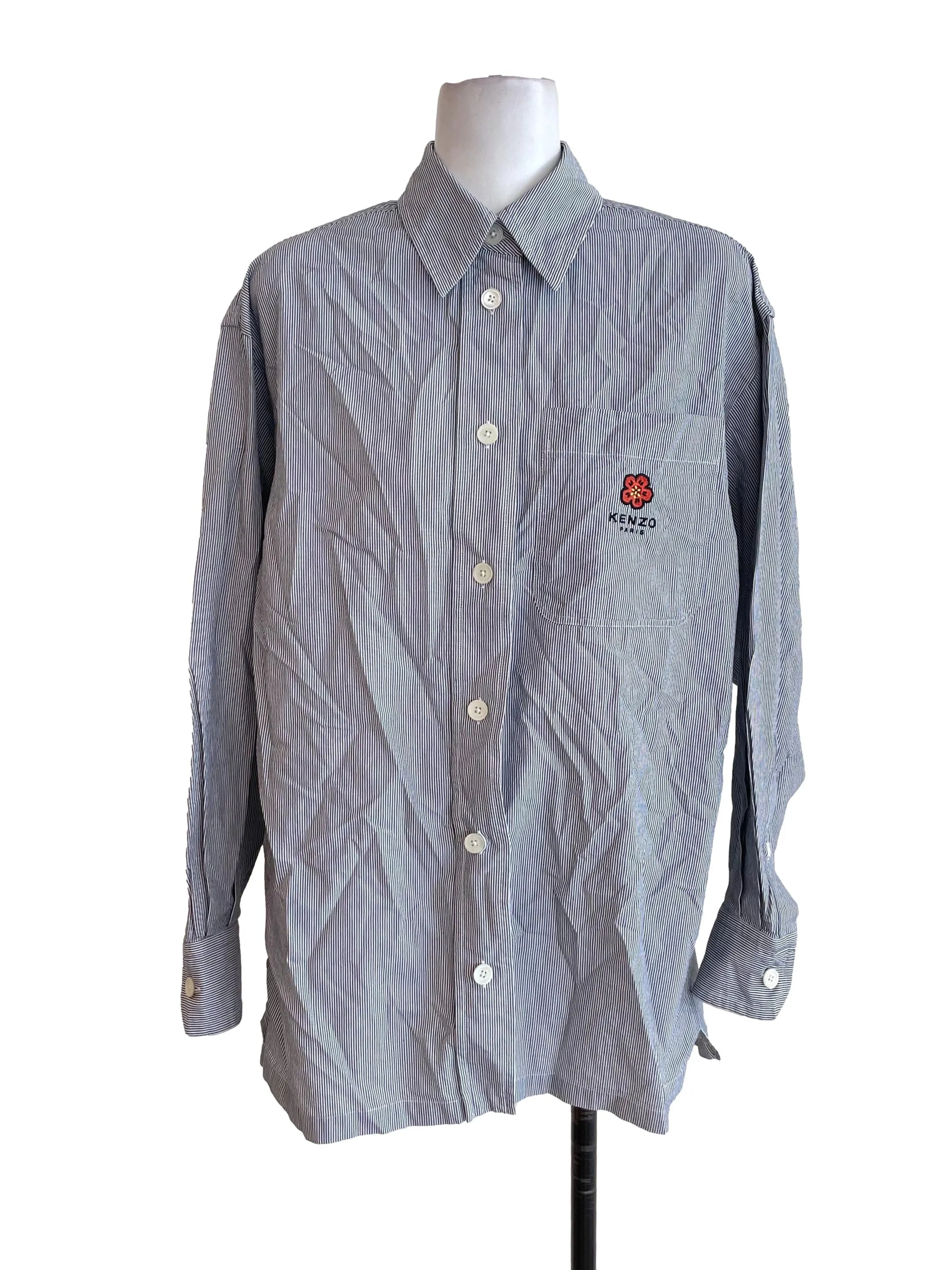 Blue And White Blouse