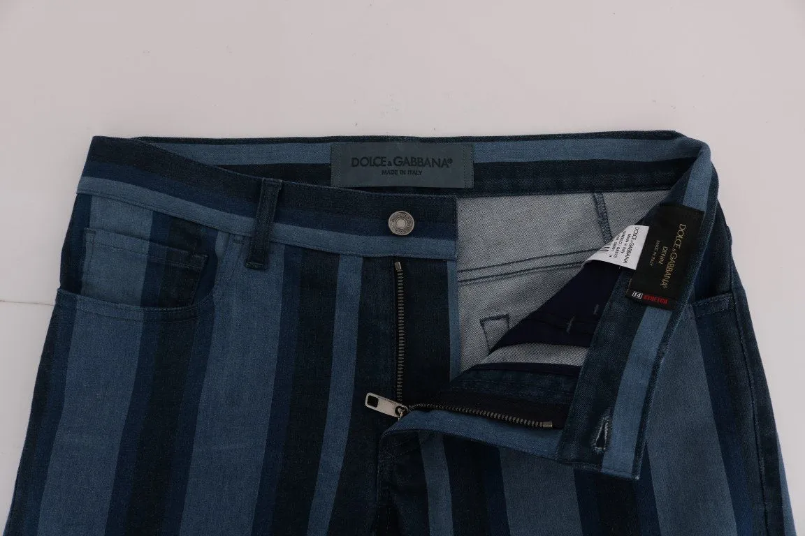 Blue Striped 14 STRETCH Slim Fit Jeans
