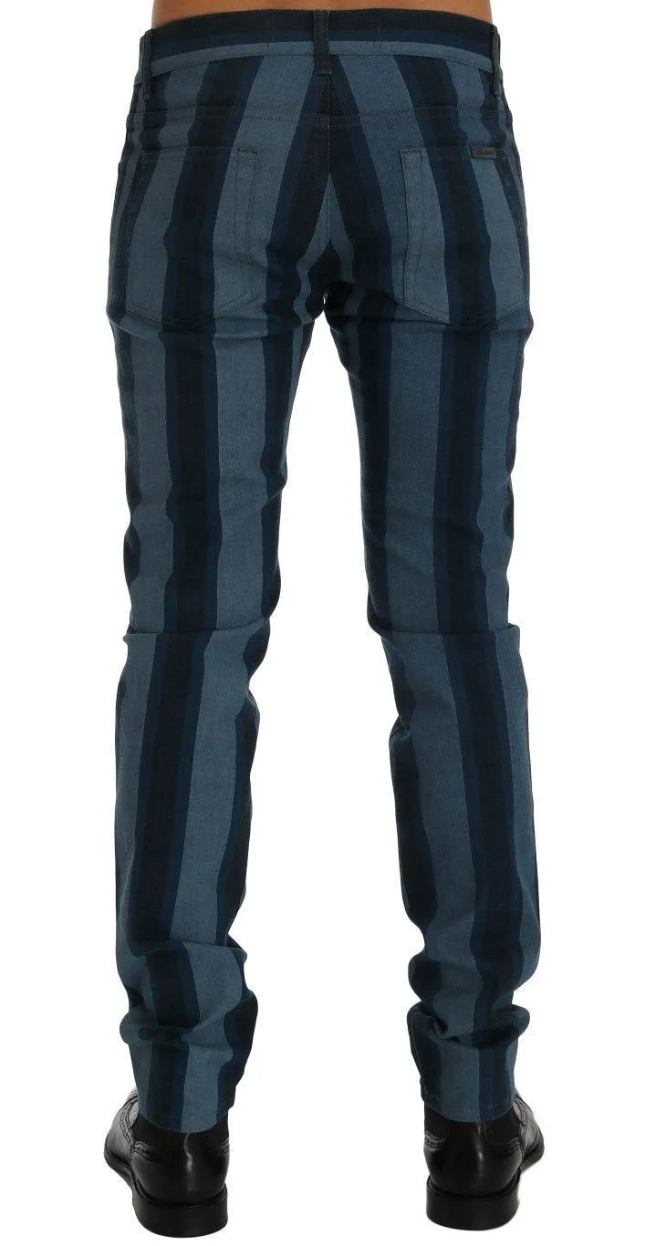 Blue Striped 14 STRETCH Slim Fit Jeans