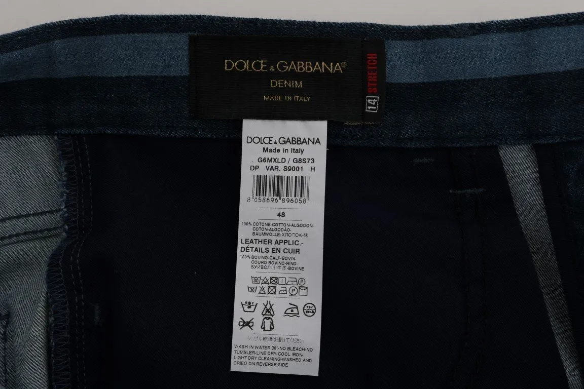 Blue Striped 14 STRETCH Slim Fit Jeans