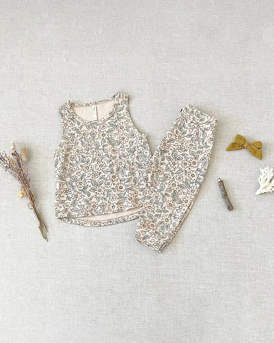 BLUSH FLORAL SLOUCH PANT