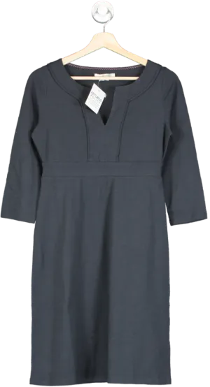 Boden Blue Notch Neck Jersey Shift Dress UK 6R