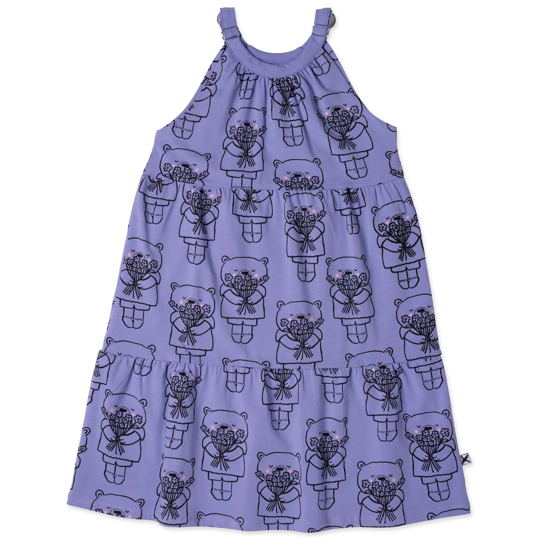 Bouquet Bear Dress- Purple