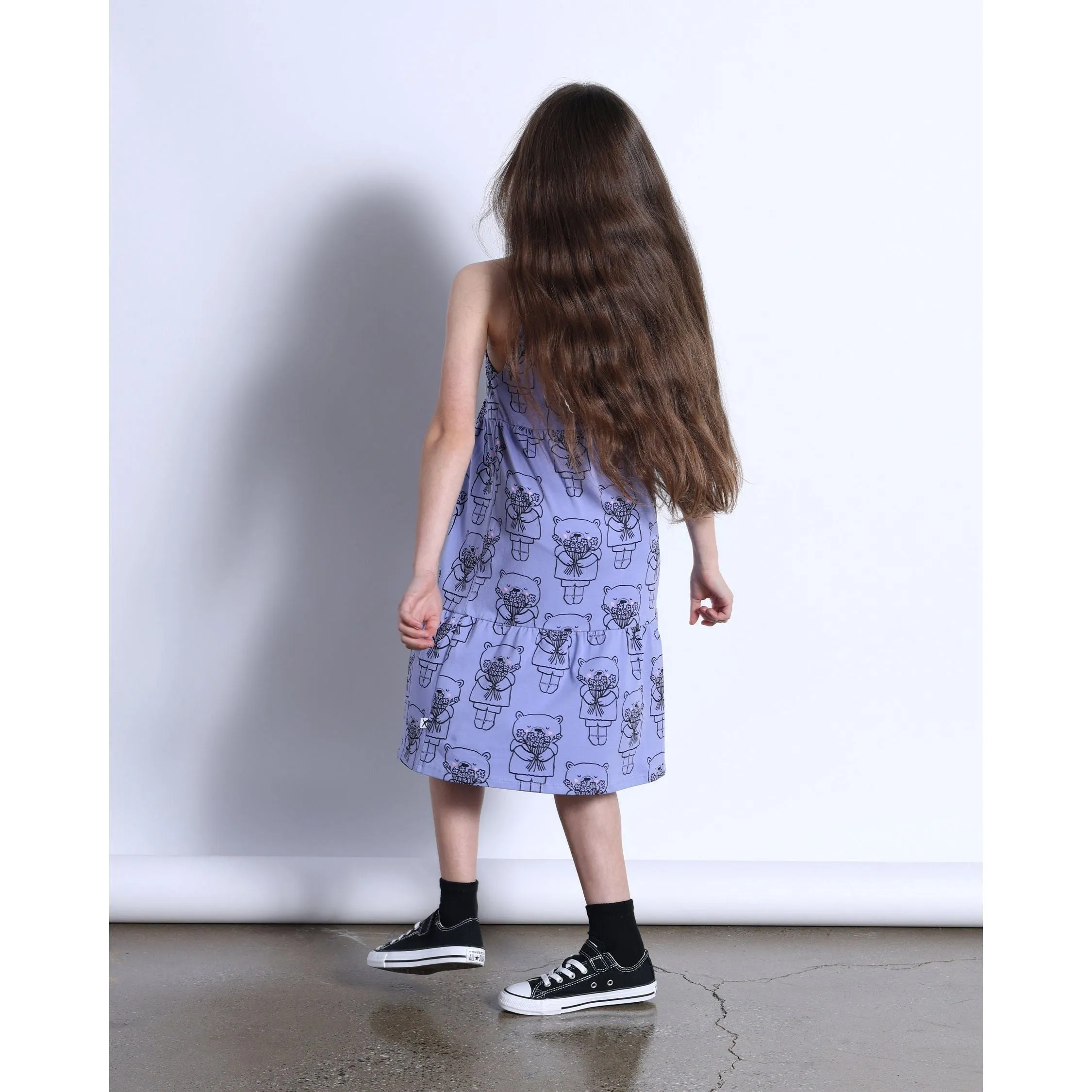 Bouquet Bear Dress- Purple