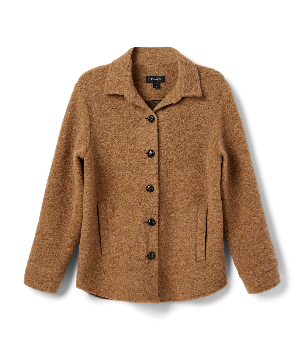 Brushed Shirt Jacket