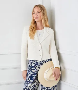 Button Up Blazer Sweater
