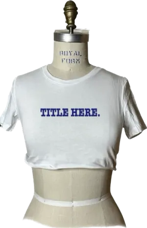 Carly Fitted Crop Tee