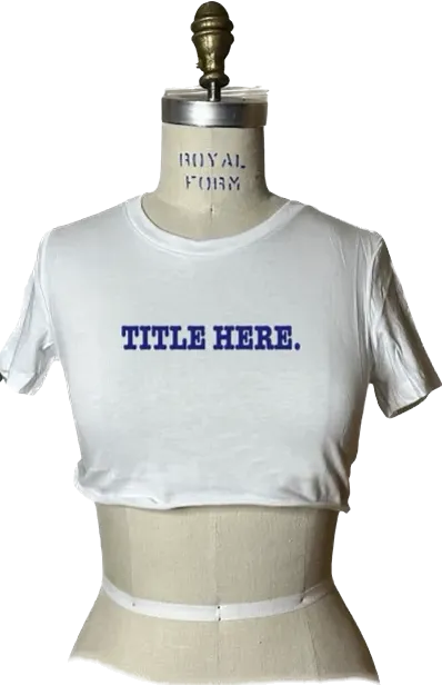 Carly Fitted Crop Tee