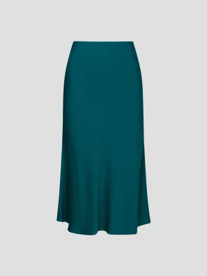 Chamonix Long Skirt in Icy Teal