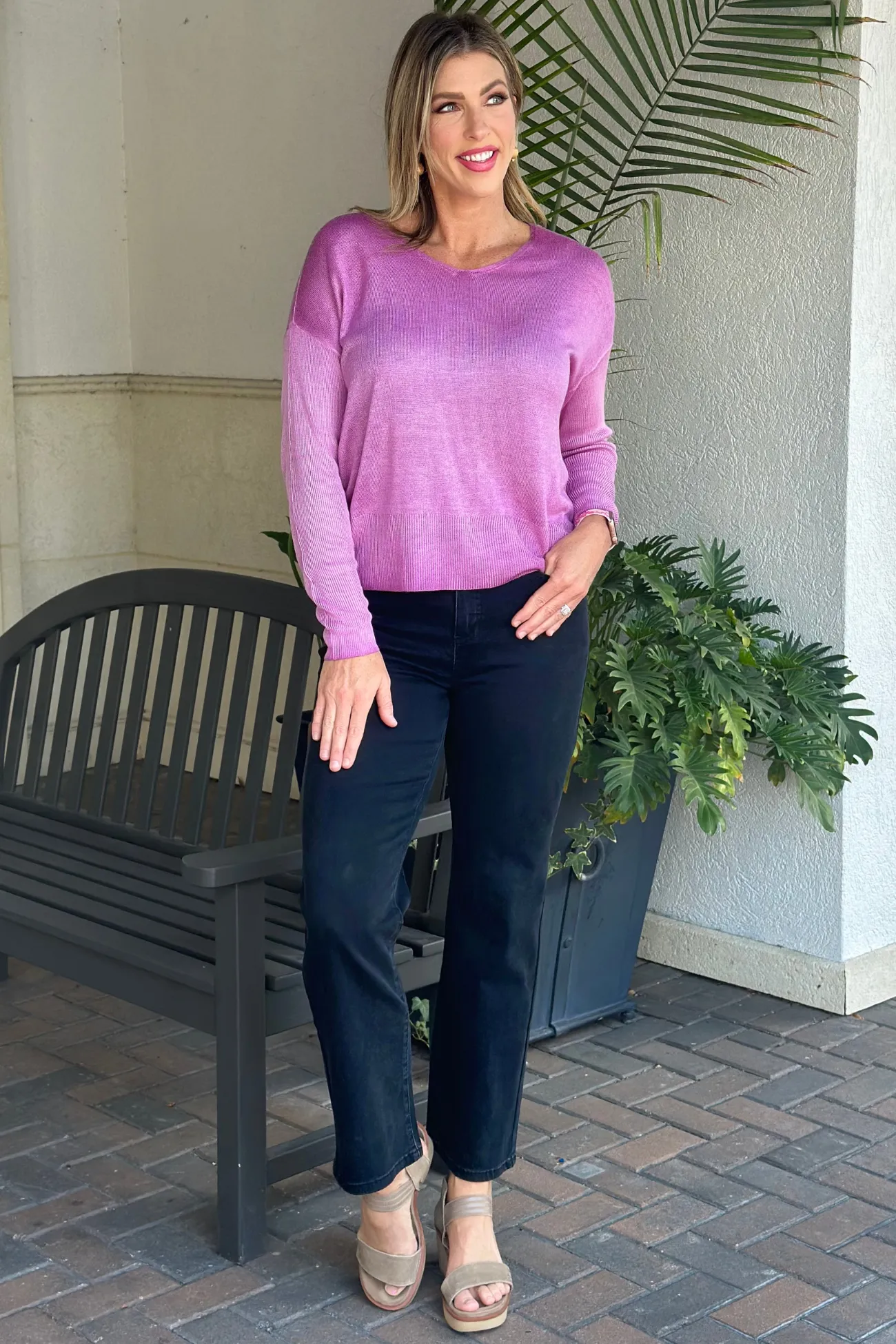 Charlie B Unmatched Comfort Straight Leg Jean-Charcoal