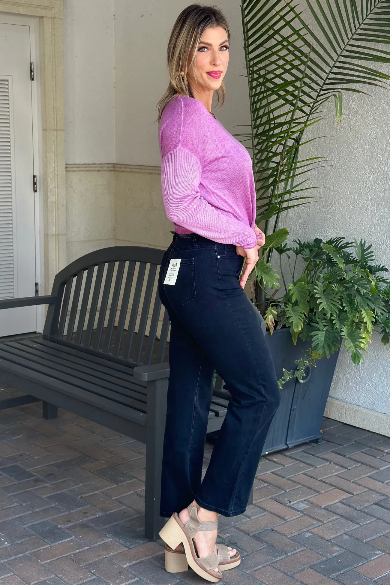 Charlie B Unmatched Comfort Straight Leg Jean-Charcoal