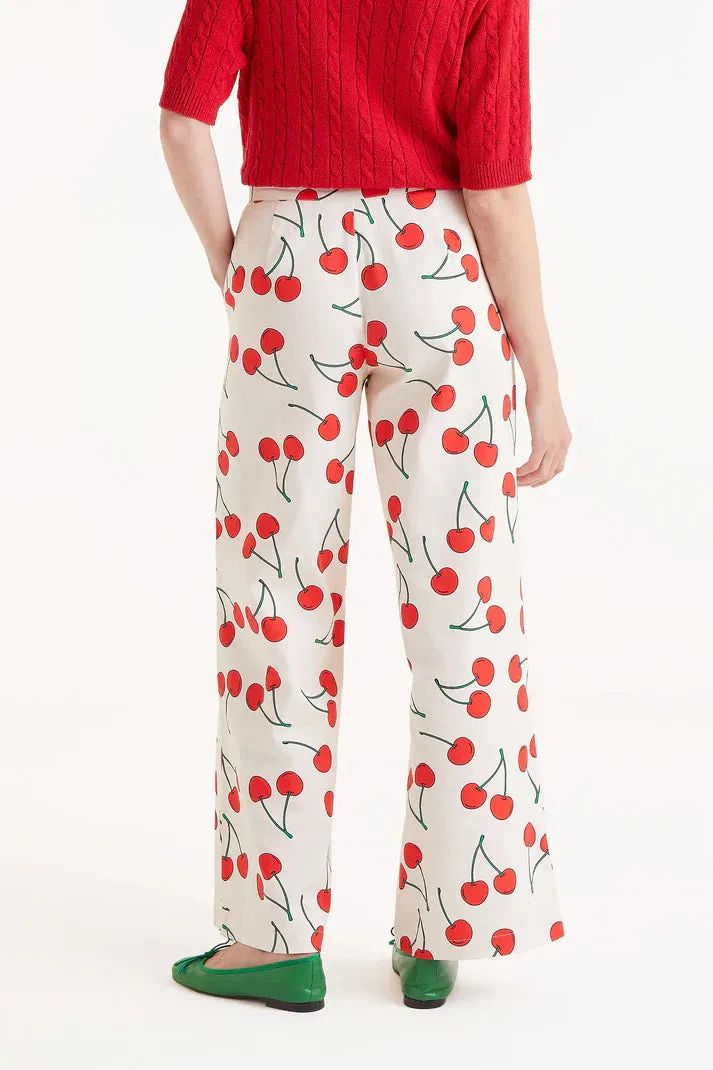Cherry Print Pants