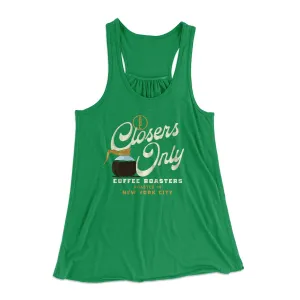 Closer's Coffee Women's Flowey Tank Top