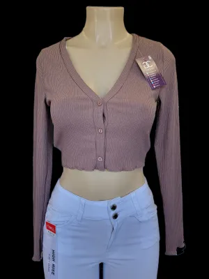 Crop long sleeve MOCHA