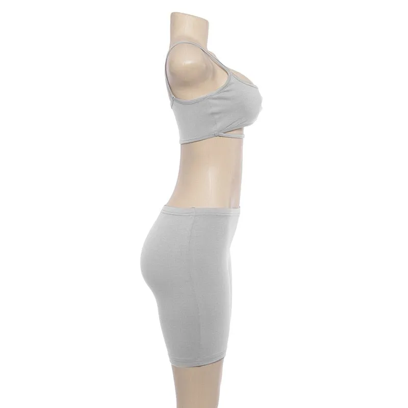 Crop Top and Shorts Set