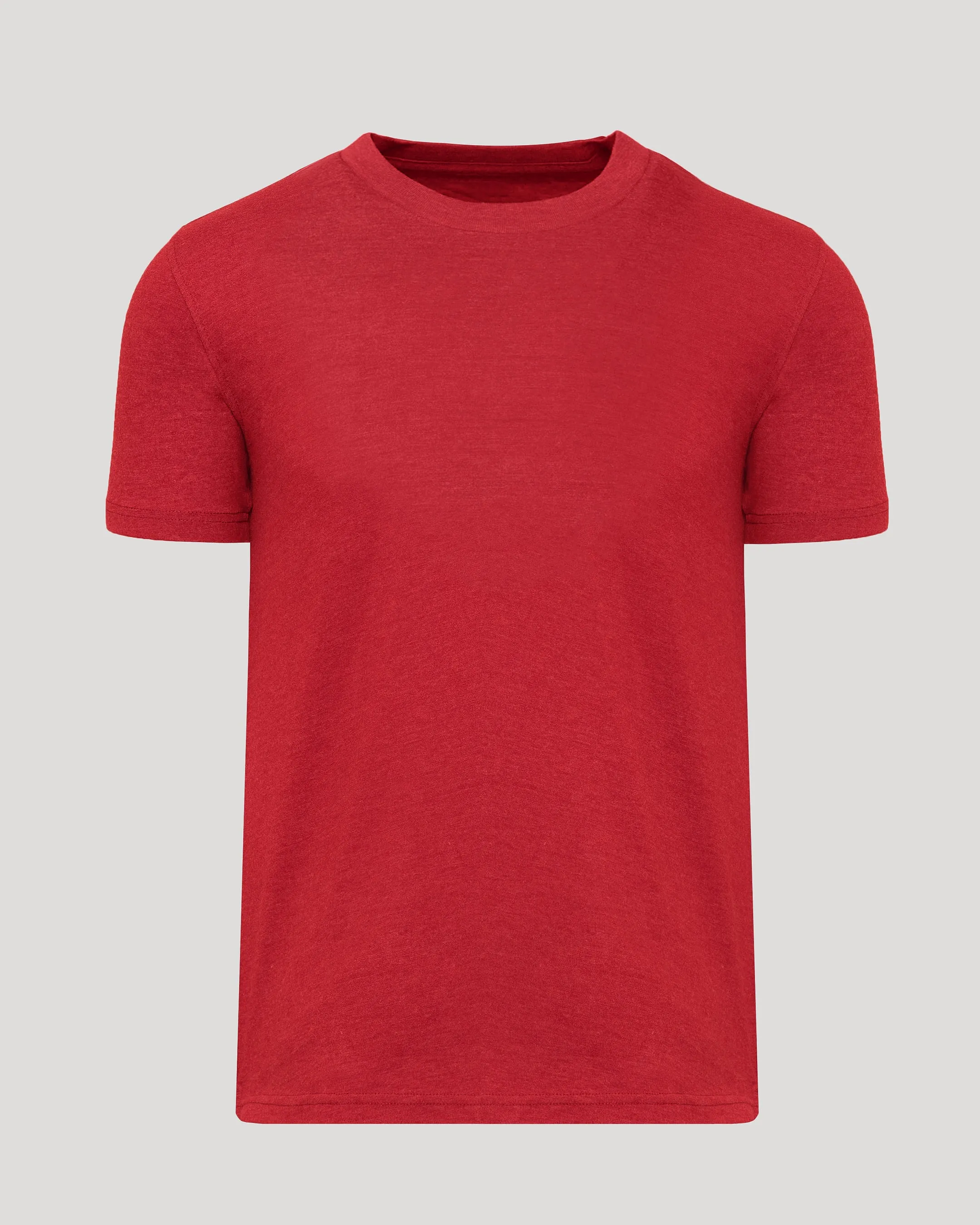 Dark Heather Lava Short Sleeve Crew Neck Tee