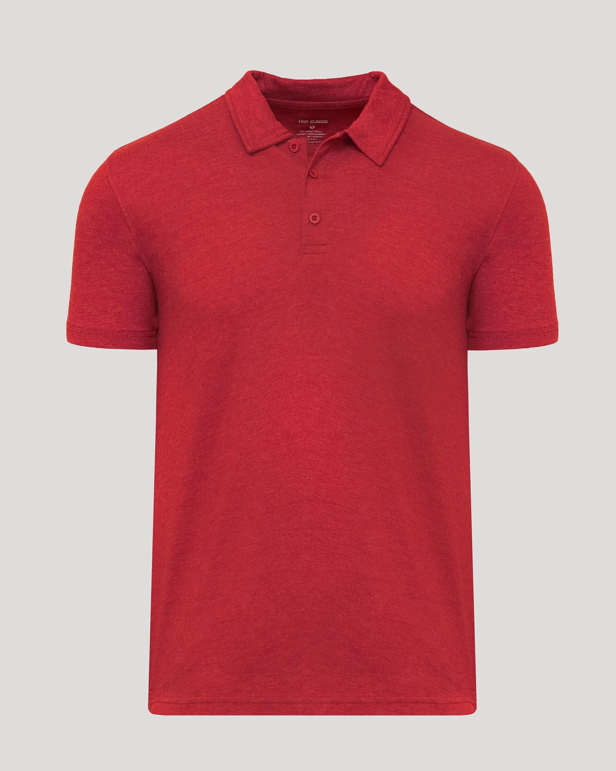 Dark Heather Lava Short Sleeve Polo